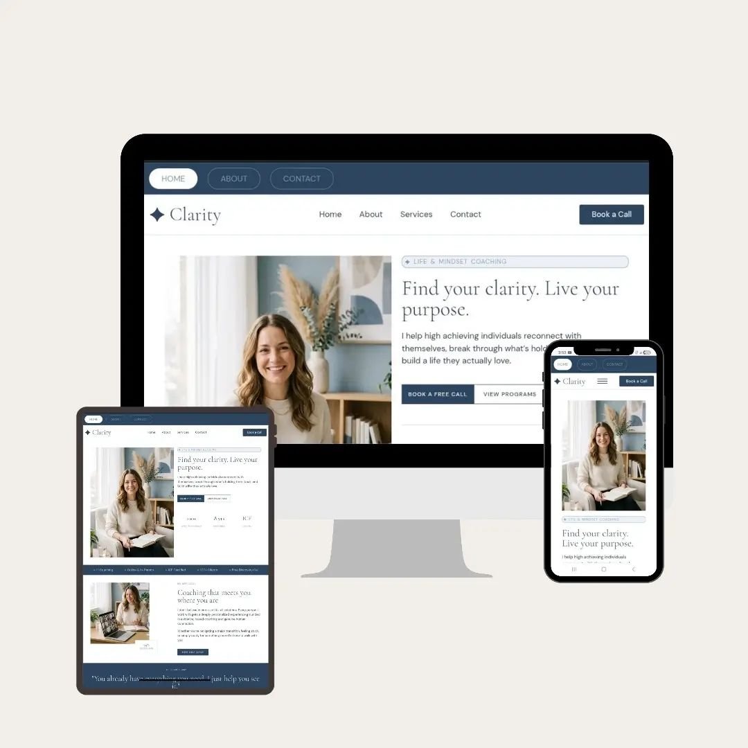 Clarity – Life Coach WordPress Elementor Template
